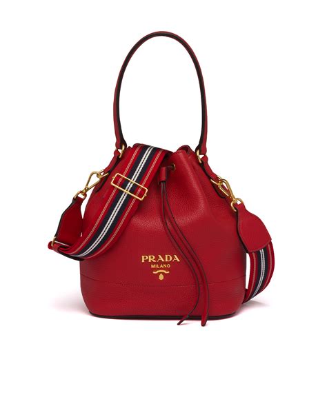 red prada bucket bag|Prada bucket bag review.